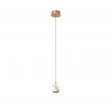 Lib & Co. US 10202-030 - Baveno, 1 Light LED Pendant, Painted Antique Brass