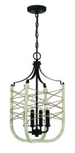 Craftmade 52334-CWESP - Cavendish 4 Light Foyer in Cottage White/Espresso