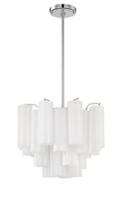 Crystorama ADD-300-CH-WH - Addis 17.75'' Polished Chrome Chandelier