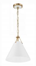 Crystorama XAV-B8301-VG - Xavier 12'' Vibrant Gold Pendant