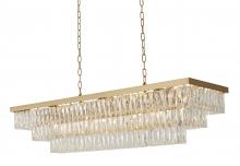 Bethel International OC47C48G - 17-Light Gold Chandelier With Clear Crystals