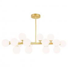 CWI Lighting 1020P36-16-602 - Arya 16 Light Satin Gold Chandelier