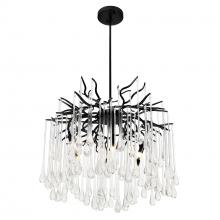 CWI Lighting 1094P26-6-101 - Anita 6 Light Black Chandelier