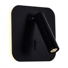 CWI Lighting 1242W6-101 - Private I Integrated LED Adjustable Square Matte Black Wall Sconce