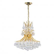 CWI Lighting 8012P20G - Princess 8 Light 20in Gold Down Chandelier