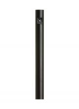 Generation Lighting 8112-12 - Outdoor Posts traditional -light outdoor exterior aluminum post with photo cell in black finish