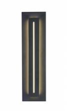 Avenue Lighting AV3218-BLK - Avenue Outdoor 18" Rectangular Sconce in Black with a Raised LED Panel