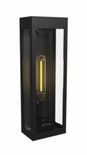 Avenue Lighting AV9906-BLK - Avenue Outdoor 18" Sconce in Black with Beveled Glass