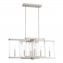 ZEEV Lighting CD10295-6-PN - Regent 34" 6-Light, Geometric Chandelier in Polished Nickel