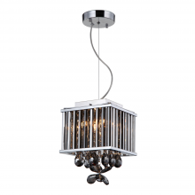 ZEEV Lighting MP40020-4-CH-SM - Easton 4-Light, Smoked Crystal Mini-Pendant in Polished Chrome