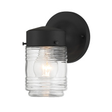 Millennium 95101-PBK - Bravyn 7.5" High 1-Light Outdoor Lantern