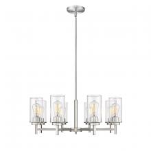 Millennium 495008-BN - Janna 8-Light Chandelier Ceiling Light Brushed Nickel