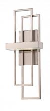 Nuvo 62/105 - Frame; LED Wall Sconce with Frosted Lens; Brushed Nickel Finish