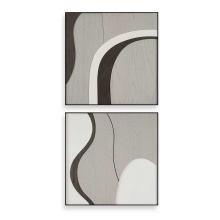 Uttermost 04387 - Uttermost Joel Modern Wood Wall Art Set/2